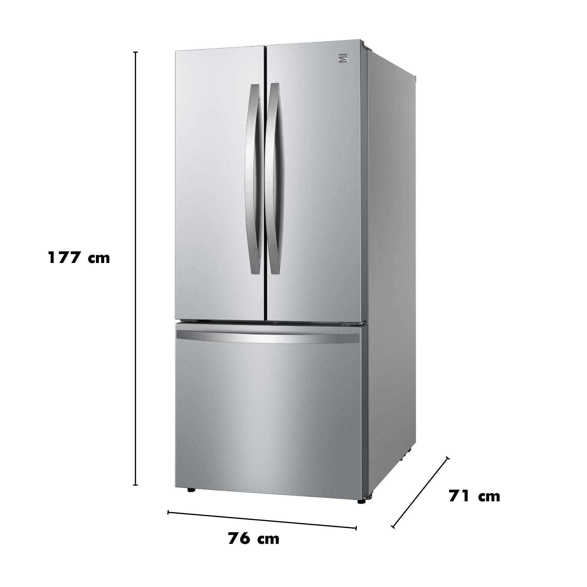 Kenmore 17.5 cu. ft. Counter Depth French Door Refrigerator - Stainless Steel