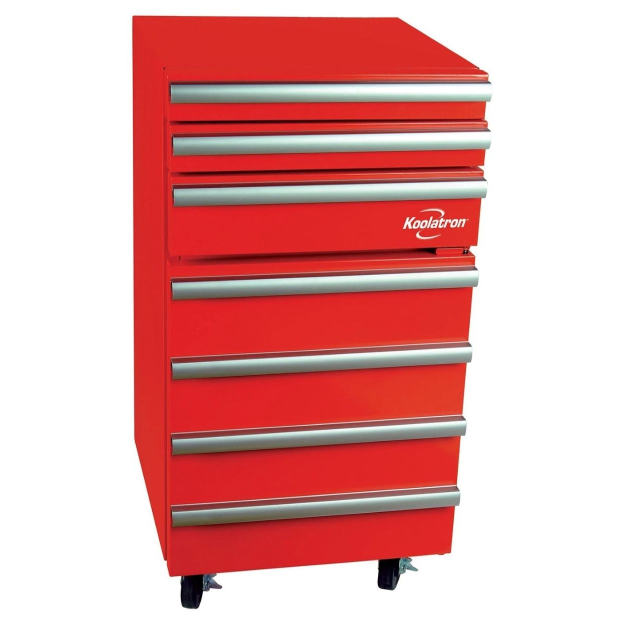 Product shot of Kool-atrontoolchest fridge on a white background